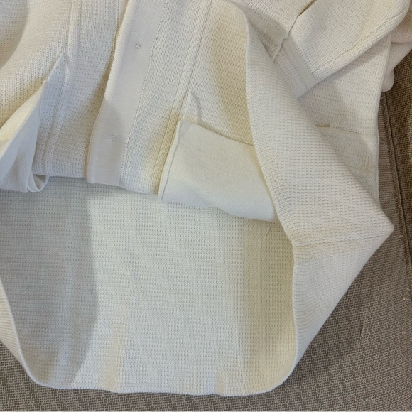 BEST Sezane Will Knit Jacket - Ecru Ivory French Cotton French Causal - Picture 9 of 12